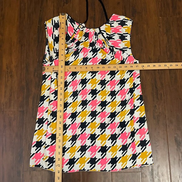 MARNI Sleeveless Commessa Tie-Back Ruffle-Neck Tunic Blouse in Multi - Picture 12 of 12